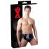 LATEX - Herren String mit konischem Anal-Dildo (schwarz) - L