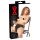LATEX - Damen-Slip mit 2 aufblasbaren Innendildos (schwarz) - M