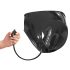 LATEX - Damen-Slip mit 2 aufblasbaren Innendildos (schwarz) - L