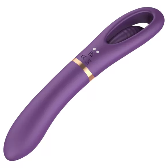 Funny Me Dual - wiederaufladbarer 2in1 Zungenvibrator (lila)
