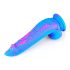 Inkipus - Silikondildo mit Hoden - 18cm (Blau-Pink)