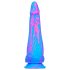 Inkipus - Silikondildo mit Hoden - 18cm (Blau-Pink)