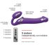Strap-on-me M - Tragbarer Vibro ohne Riemen (Lila)
