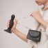 Strap-on-me Curvy S - Wellenförmiger Saugnapf-Dildo (Schwarz)