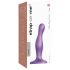 Strap-on-me Curvy S - Wellenförmiger Saugnapf-Dildo (Lila)
