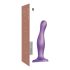 Strap-on-me Curvy M - Wellenförmiger Saugnapf-Dildo (Lila)