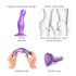 Strap-on-me Curvy M - Wellenförmiger Saugnapf-Dildo (Lila)