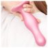 Strap-on-me Curvy M - Wellenförmiger, haftender Dildo (Pink)