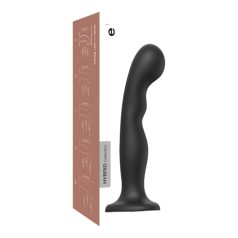 Strap-on-me P&G L - Gebogener Saugnapf-Dildo (schwarz)