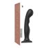 Strap-on-me P&G L - Gebogener Saugnapf-Dildo (schwarz)