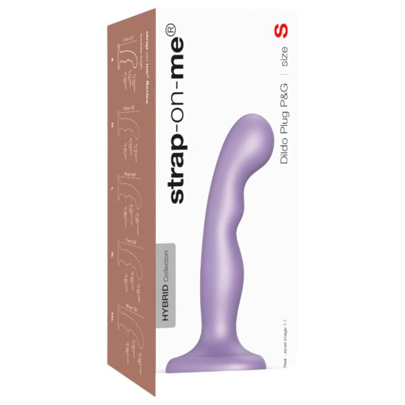 Strap-on-me P&G S - Gebogener, saugnapfgestützter Dildo (Lila)