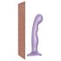 Strap-on-me P&G M - Gebogener, haftender Dildo (Lila)