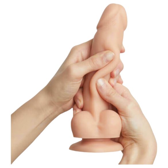 Strap-on-me M - zweischichtiger, haftender Dildo (natürlich)