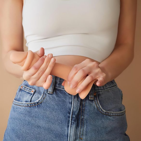 Strap-on-me M - zweischichtiger, haftender Dildo (natürlich)