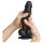Strap-on-me S - Zweilagiger Dildo mit Saugnapf (Schwarz)