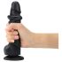Strap-on-me S - Zweilagiger Dildo mit Saugnapf (Schwarz)