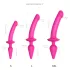 Strap-on-me Switch Semi-Realistic L - 2-in-1 Silikon-Dildo (Pink)