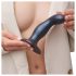 Strap-on-me Snaky M - Gebogener Anal-Dildo (blau)