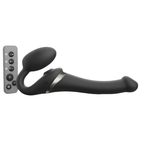 Strap-on-me S - aufschnallbarer Luftstoß-Vibrator - (schwarz)