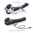 Strap-on-me S - Aufsetzbarer Luftwellen-Vibrator - (Schwarz)