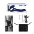 Strap-on-me M - Aufblasbarer Vibrator mit Luftwellen (Blau)