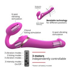   Strap-on-me S - Riemenloser, aufsteckbarer Luftwellenvibrator - klein (rosa)