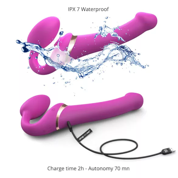 Strap-on-me M - anlegbarer, luftwellen‑Vibrator (Pink)