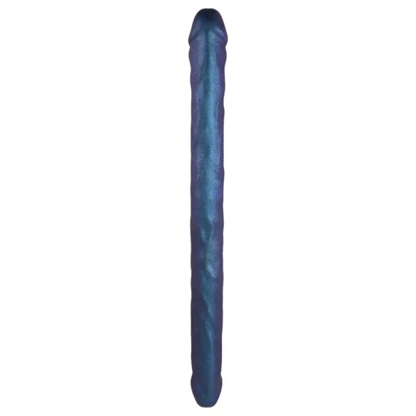 Strap-on-me - Doppel-Dildo (Metallblau)