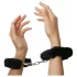 Love to Love Attach me - Flauschige Handschellen (schwarz)