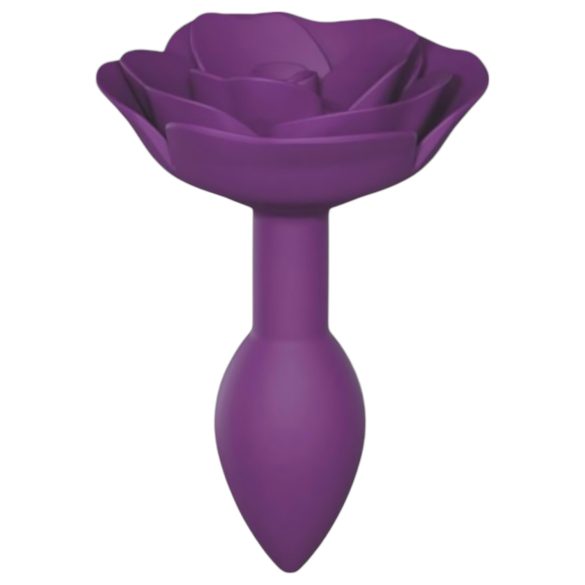 Love to Love Offene Rosen S - Silikon Analplug (Lila)