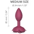 Love to Love Open Roses M - Silikon Analplug (Rot)