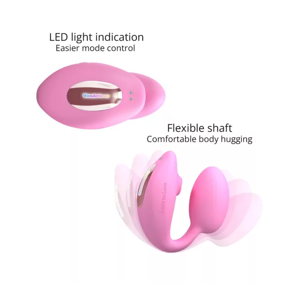 Love to Love Wonderlover - G-Punkt Vibrator mit Klitorisreizer (pink)