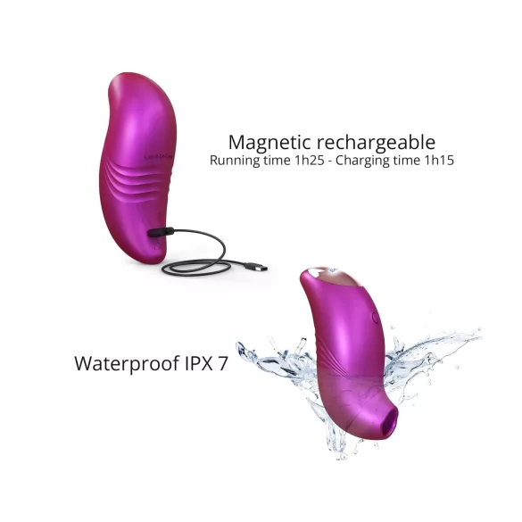 Love to Love Believer - Wasserdichter Klitorisstimulator (Metall-Pink)