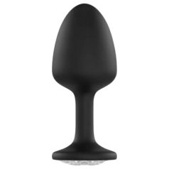   Dorcel Geisha Plug Diamond M - Weißer Edelstein Analplug (Schwarz)