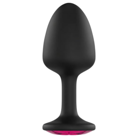 Dorcel Geisha Plug Ruby L - Analplug mit pinkem Stein (schwarz)