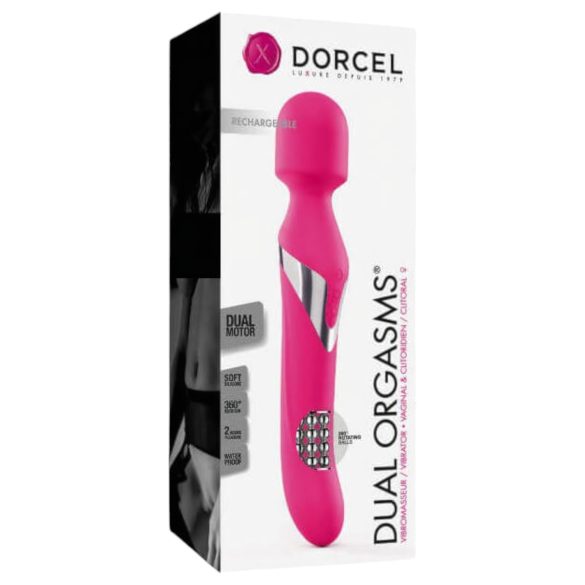 Dorcel Dual Orgasmen - Akku 2in1 Massager Vibrator (Pink)