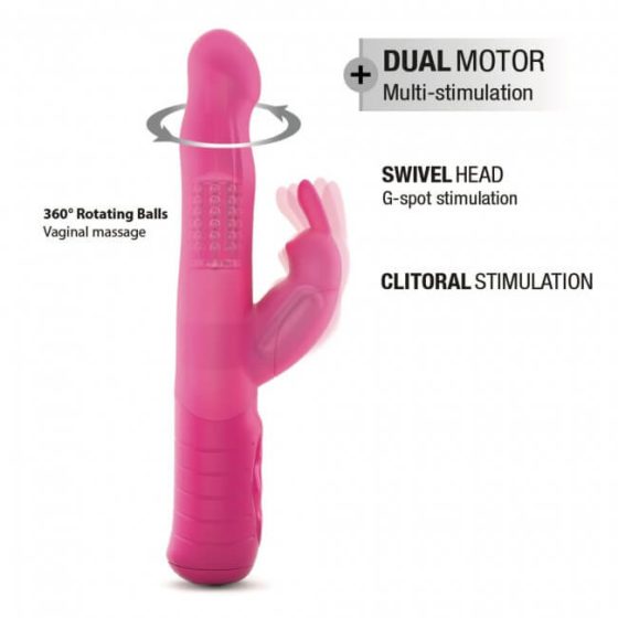 Dorcel Baby Rabbit 2.0 - akkubetriebener Vibrator mit Klitorisarm (pink)