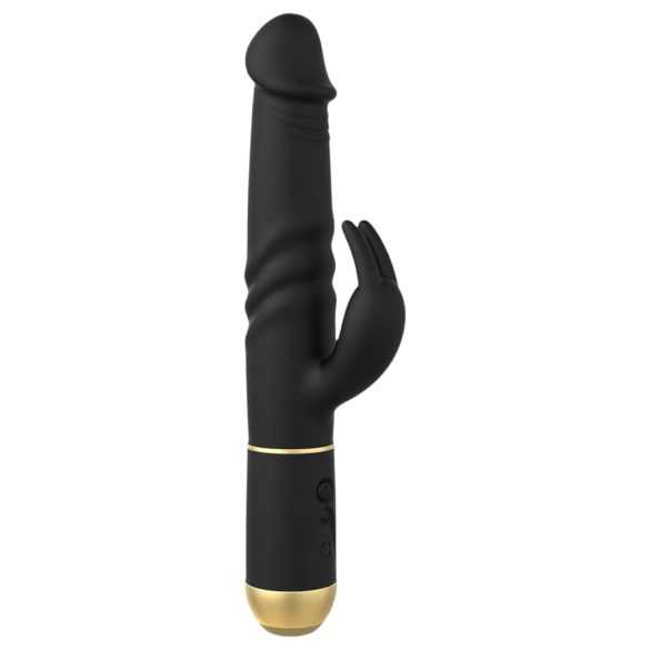 Dorcel Furious Rabbit 2.0 - Stoß-Vibrator mit Klitorisarm (schwarz)