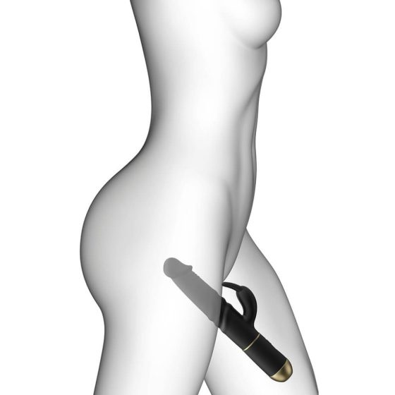 Dorcel Furious Rabbit 2.0 - akkubetriebener, stoßender Klitoris-Stimulator Vibrator (schwarz)