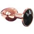 Dorcel Diamond Plug S - kleiner Aluminium Analplug (Roségold)