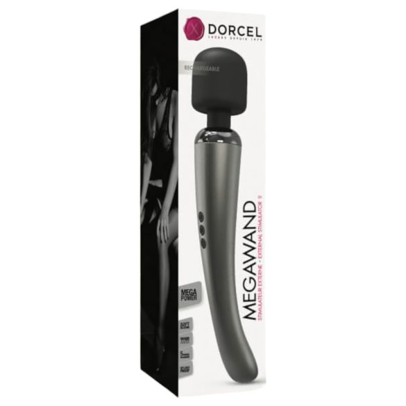 Dorcel Megawand - Wiederaufladbarer Massagestab (Silber)