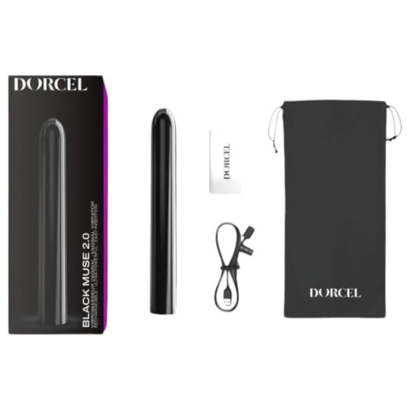 Dorcel Black Muse 2.0 - Wiederaufladbarer Stabvibrator (schwarz)
