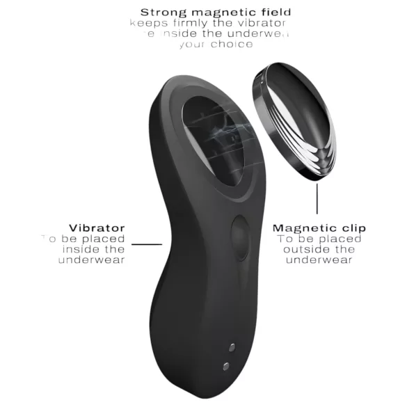 Dorcel Discreet Vibe + - Akku-Klitorisvibrator, radio (schwarz)