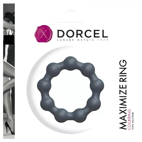 Dorcel Maximize - kugelförmiger Penisring aus Silikon (grau)