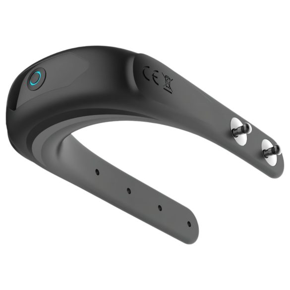 Funny Me - Wiederaufladbarer anpassbarer Vibrationspenisring (Schwarz)