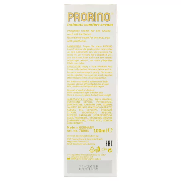 HOT Prorino - Anale Pflegecreme (100ml)