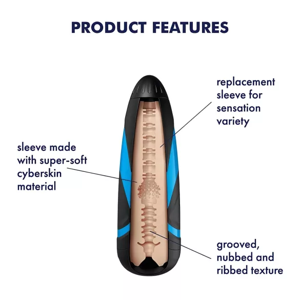 Satisfyer Sleeve Tri Delights - Masturbator-Einsatz