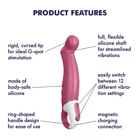 Satisfyer Petting Hippo - Akku‑Vibrator, wasserdicht (pink)