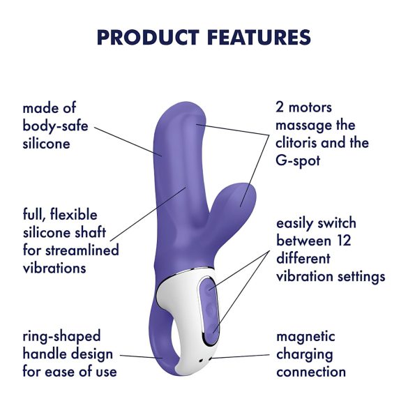 Satisfyer Magic Bunny - Wasserdichter Klitorisvibrator (Blau)