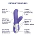 Satisfyer Magic Bunny - wasserdichter Vibrator mit Klitorisarm (lila)